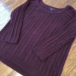 Cable knit sweater
